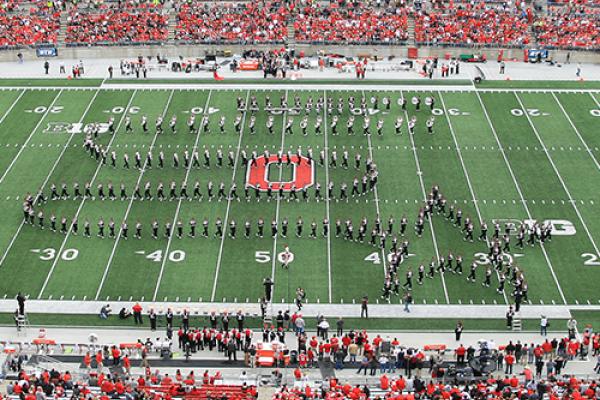 Photo from Buckeyes on Broadway halftime show