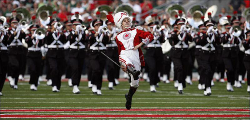 🎺❤️‍🔥 @Ohio State Marching Band 🤝 @Timmy Trumpet fired up the