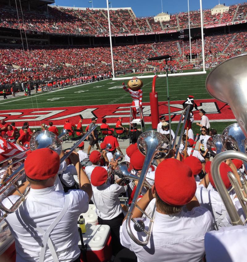 OSUMB plays during the OSU-UNLV game