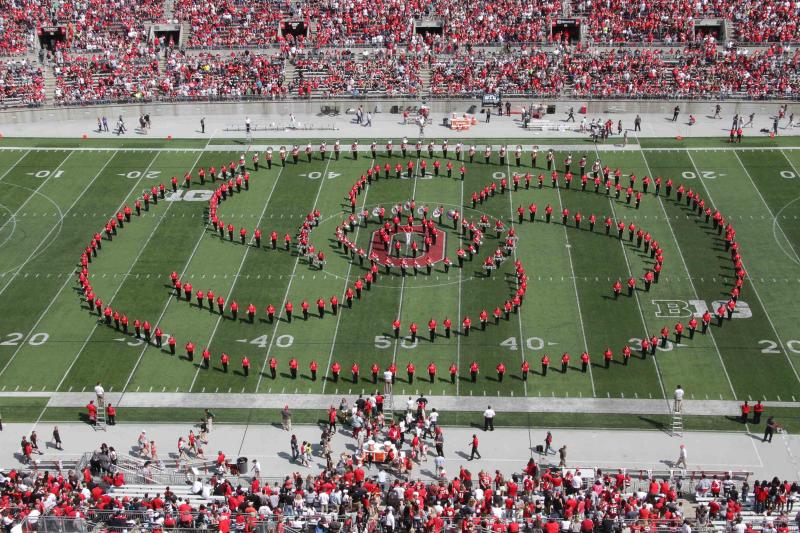 OSU Athletic Band performs at the Spring 2014 football game. OSU Athletic Band performs at the Spring 2014 football game.