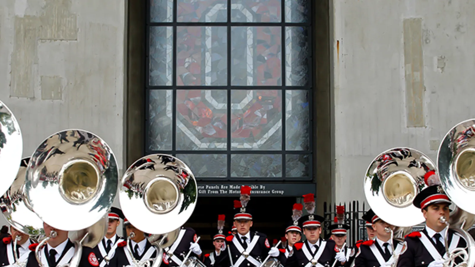 Marching Band exiting Ohio Stadium