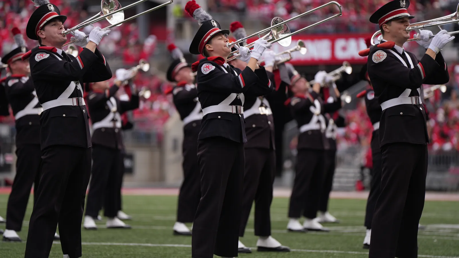 Trombones playing
