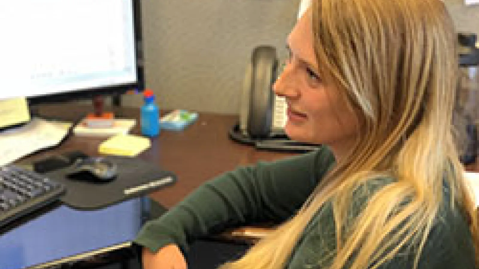 Lindsay Hostetler at work for the Franklin County Engineer's Office