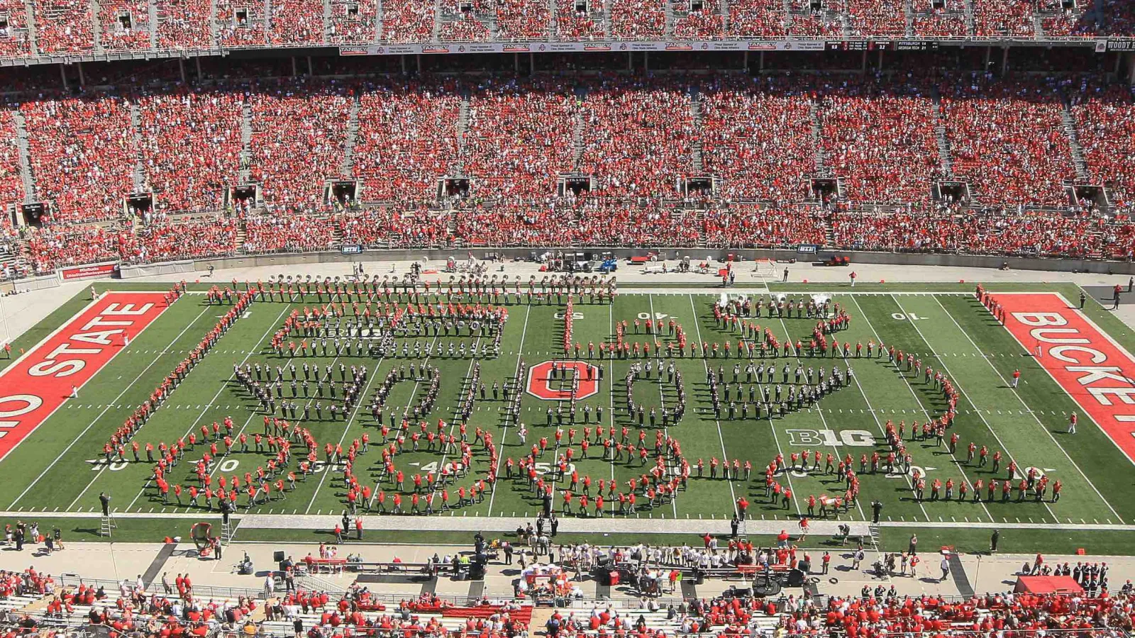 OSUMB marches in the formation of a train