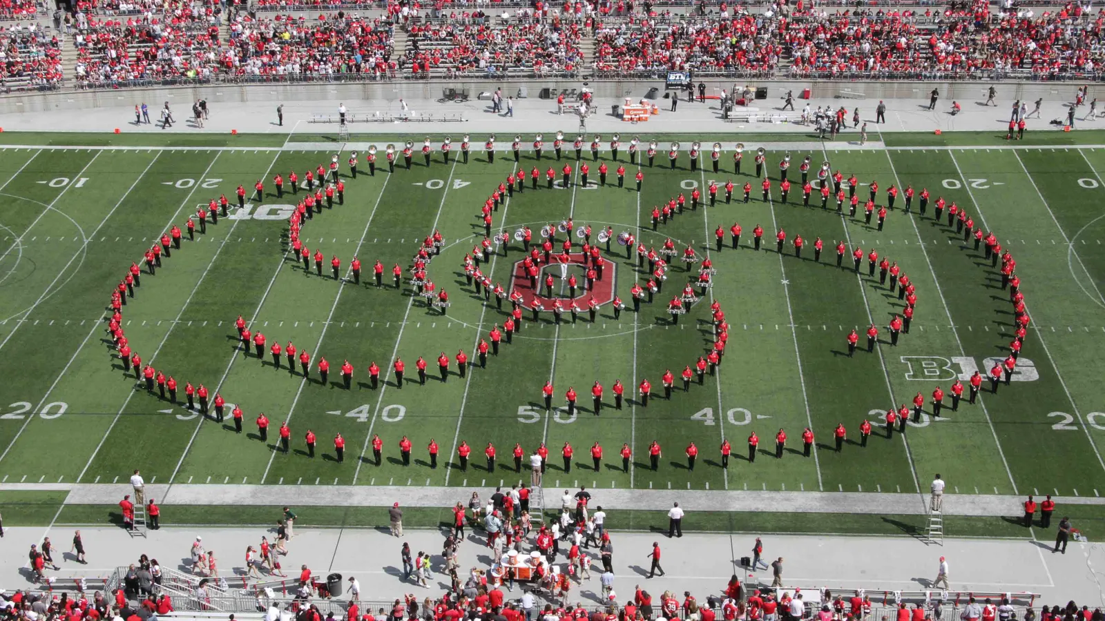 OSU Athletic Band performs at the Spring 2014 football game.