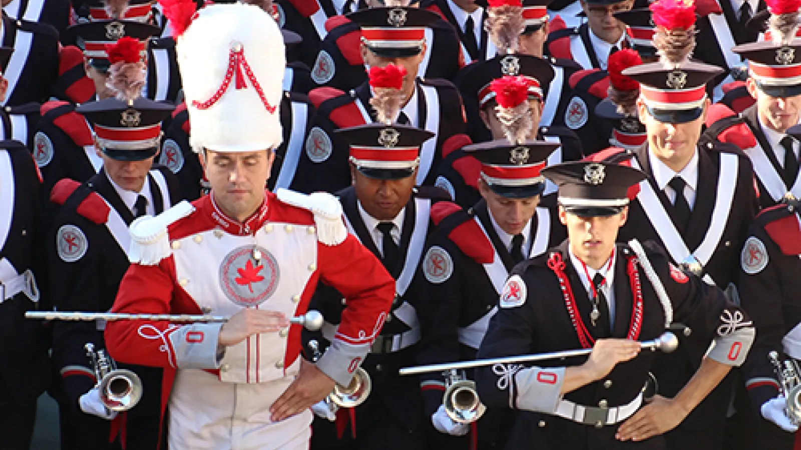 The Ohio State University Marching Band performing