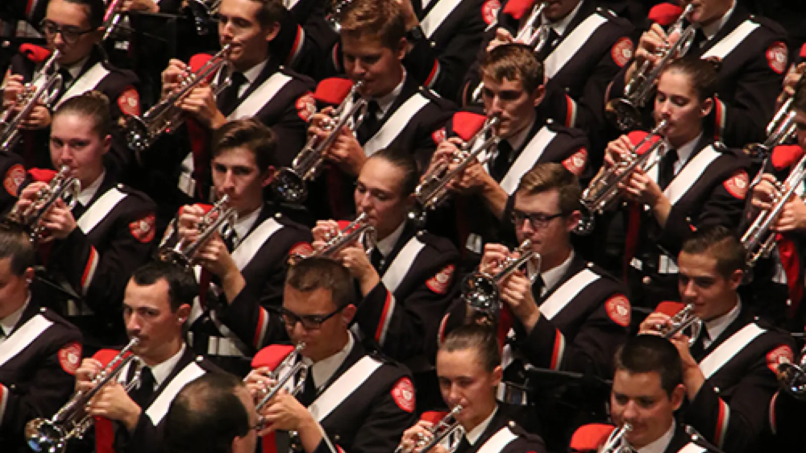 photo of Ohio State Marching Band in concert