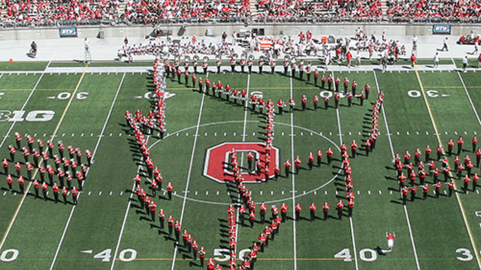 photo of Athletic Band halftime performance