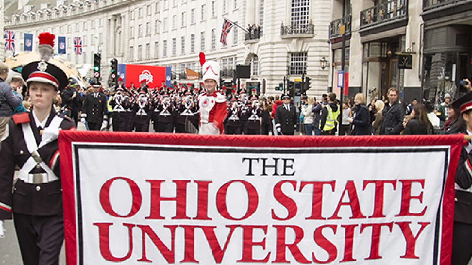 Marching band parade in London