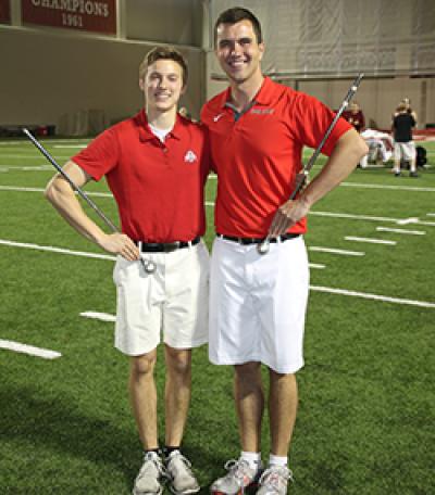 2015 Drum Majors Assistant Drum Major John LaVange and Drum Major Nathan MacMaster