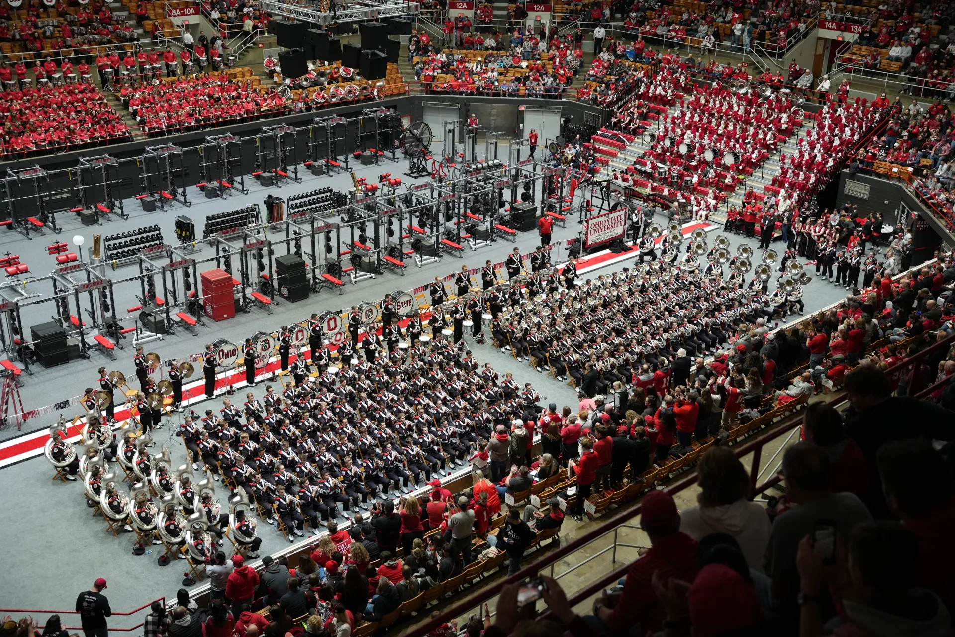 Marching Band playing at skull session