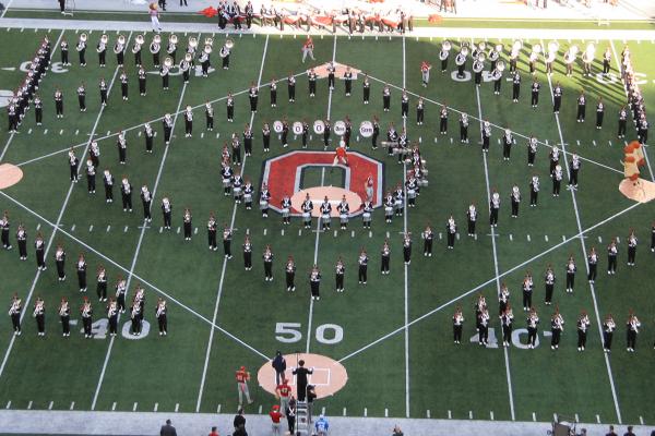 Americas Pastime halftime show at Ohio State-Indiana game