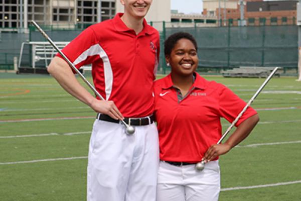 photo of 2018 drum majors