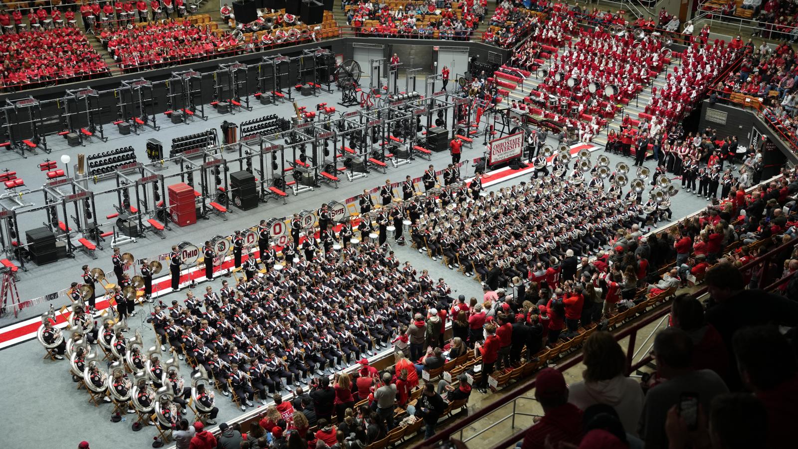 Marching Band playing at skull session