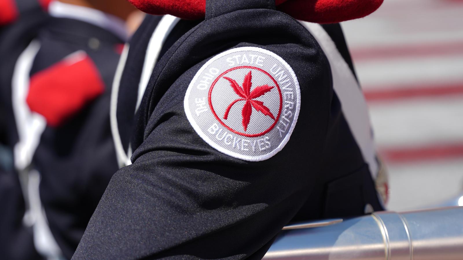 Close up of the patch on the jacket